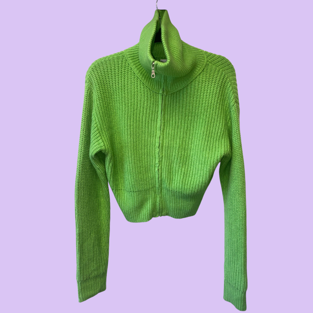 Neon Green Turtle Neck