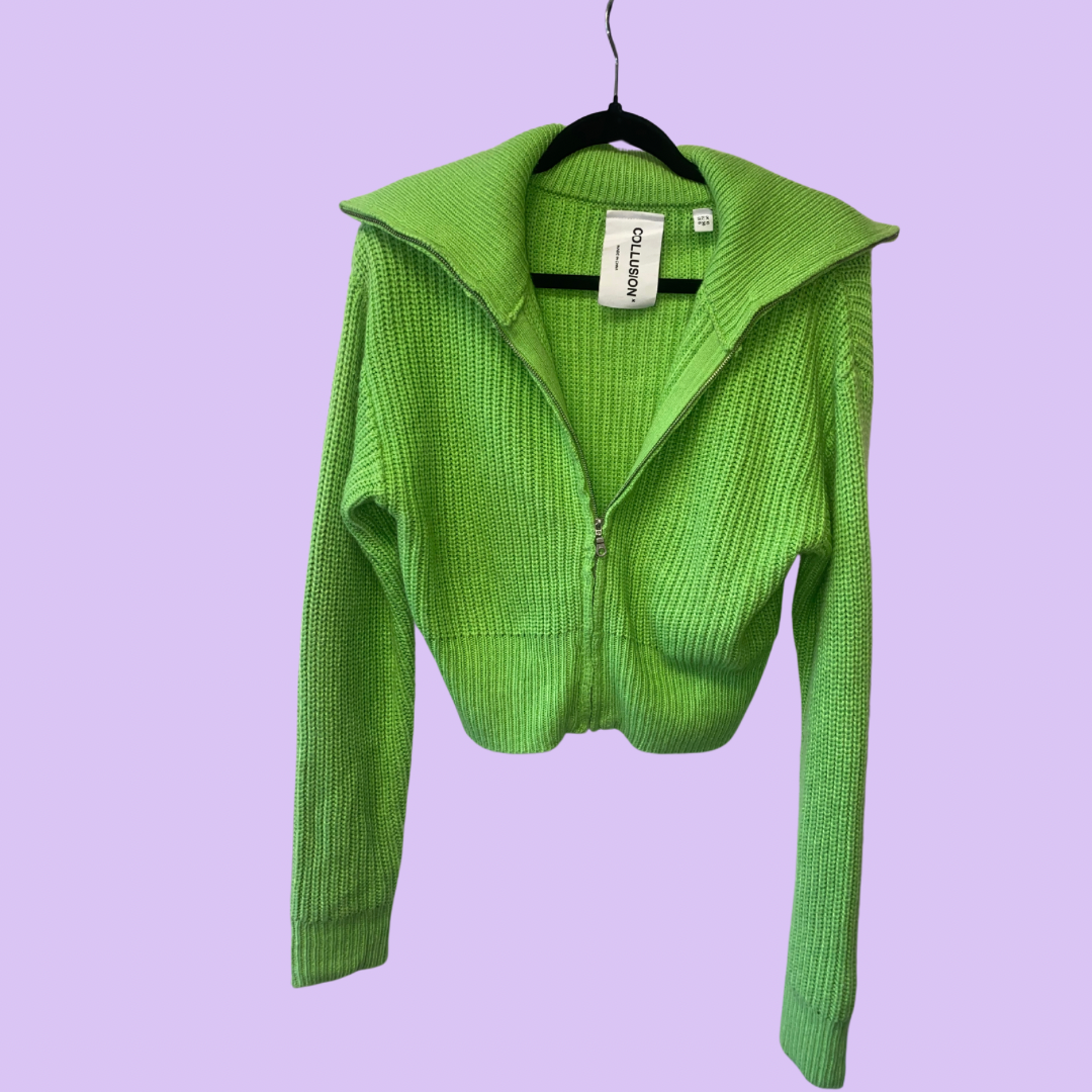 Neon Green Turtle Neck